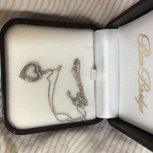 Ben Bridge White Gold Pendant with Diamond